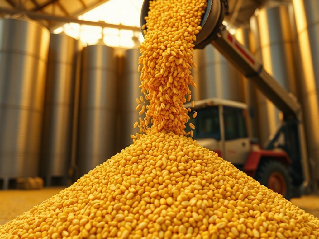 Corn grain, an internationally traded agricultural commodity
