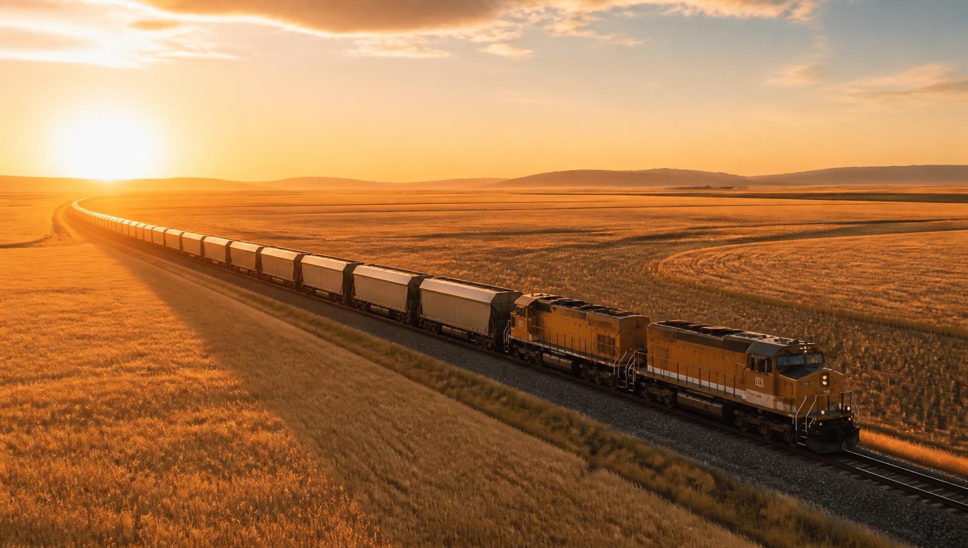 Grain freight rail transport